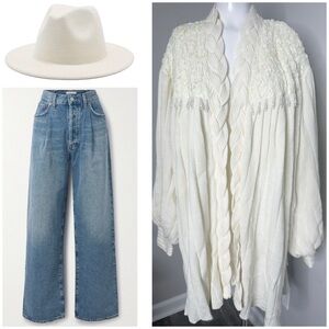 CREAM MURADA VINTAGE CARDIGAN SWEATER SLEEVES  SIZE - MEDIUM  - PRELOVED